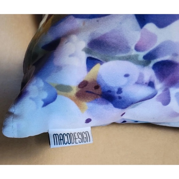 Macodesign Lumbar Throw Pillow Purple Flower Collection Poland Decor Vibrant - Picture 3 of 10
